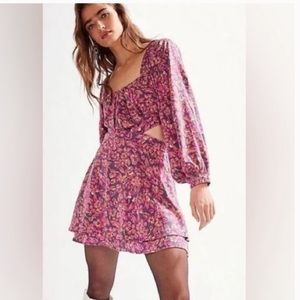 Free People Jael Printed Mini Dress